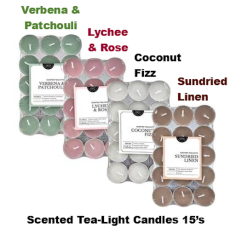 Scented Tea-Light Candles - Box of 15's